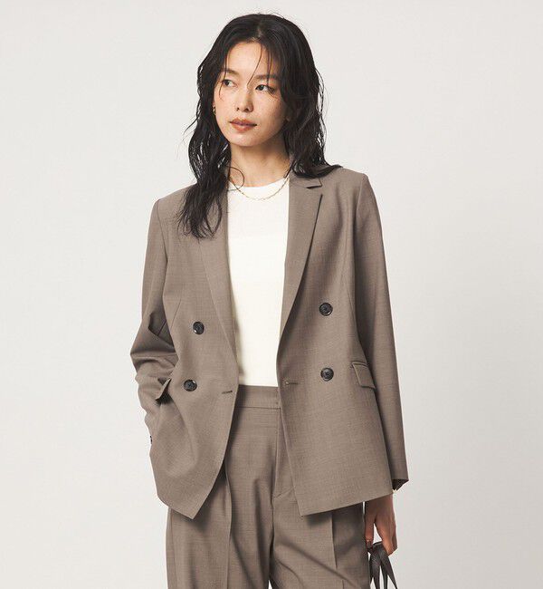UNITED ARROWS green label relaxing「［size SHORT/TALLあり］カチリラ ダブル ジャケット ウォッシャブル ストレッチ」|テーラードジャケット|