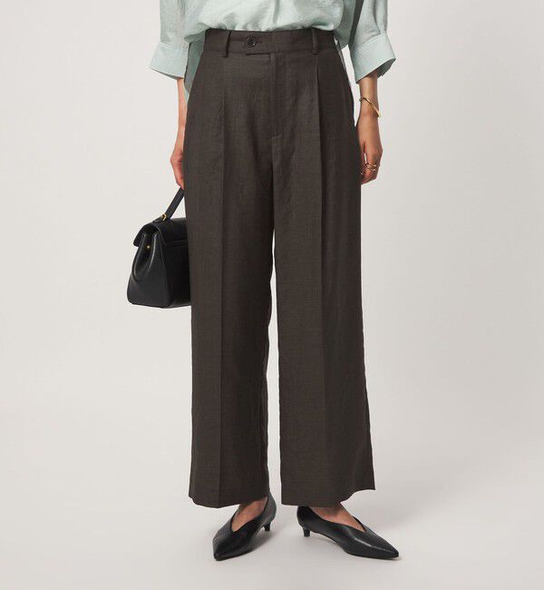 UNITED ARROWS green label relaxing「［size SHORT/TALLあり］トリアセ ストレート パンツ UVカット 通気性」|スラックス|