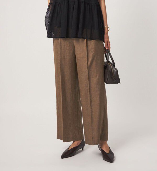 UNITED ARROWS green label relaxing「［size SHORT/TALLあり］トリアセ ストレート パンツ UVカット 通気性」|スラックス|
