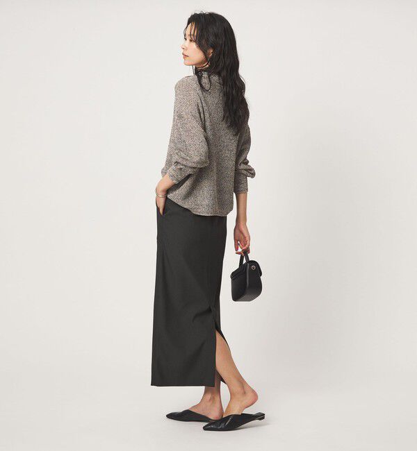 UNITED ARROWS green label relaxing「［size SHORTあり］ツイードライク スカート マシンウォッシャブル 帯電防止」|タイト|