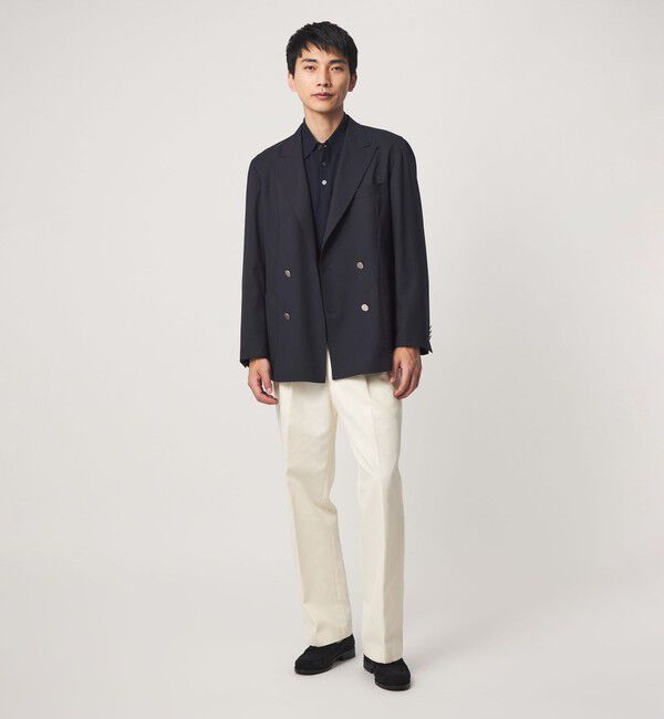 UNITED ARROWS green label relaxing「TW サージ ダブルブレスト PKD ブレザー ジャケット -ストレッチ-」|テーラードジャケット|
