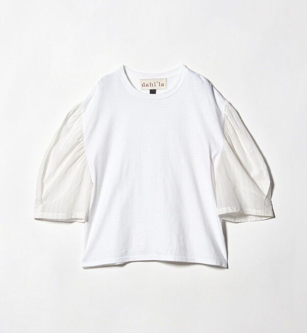 BEAUTY&YOUTH UNITED ARROWS「【WEB限定】＜dahl&rsquo;ia＞リメイク パワーショルダー プルオーバー」|Tシャツ・カットソー|