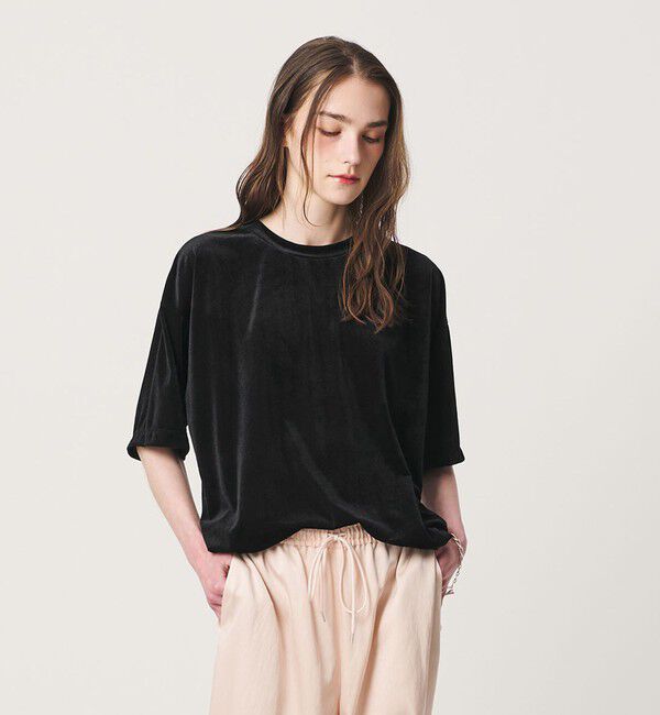 BEAUTY&YOUTH UNITED ARROWS「【WEB限定】シアー ベロア スウェット Tシャツ」|Tシャツ・カットソー|