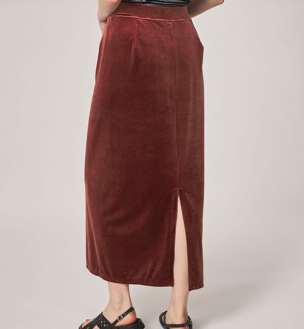 STEVEN ALAN「＜Steven Alan＞ベロア ストレート ロング スカート」|スカート|
