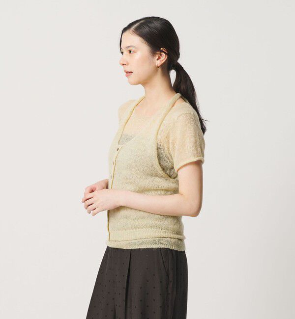 BEAUTY&YOUTH UNITED ARROWS「ホルターネック レイヤード ニットプルオーバー ウォッシャブル」|ニット・セーター|