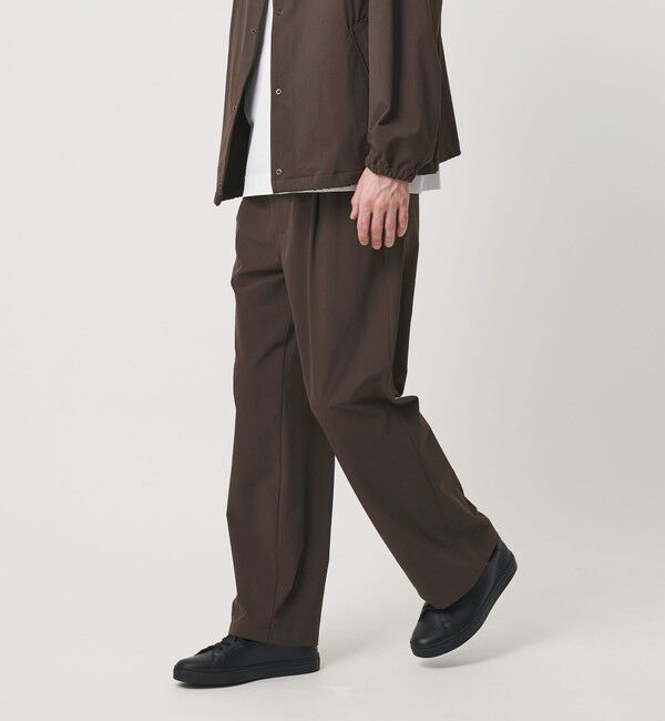 BEAUTY&YOUTH UNITED ARROWS「360&deg;MASTER 1プリーツ ストレート イージーパンツ NO.8 セットアップ対応 撥水 ストレッチ ウォッシャブル」|チノ|