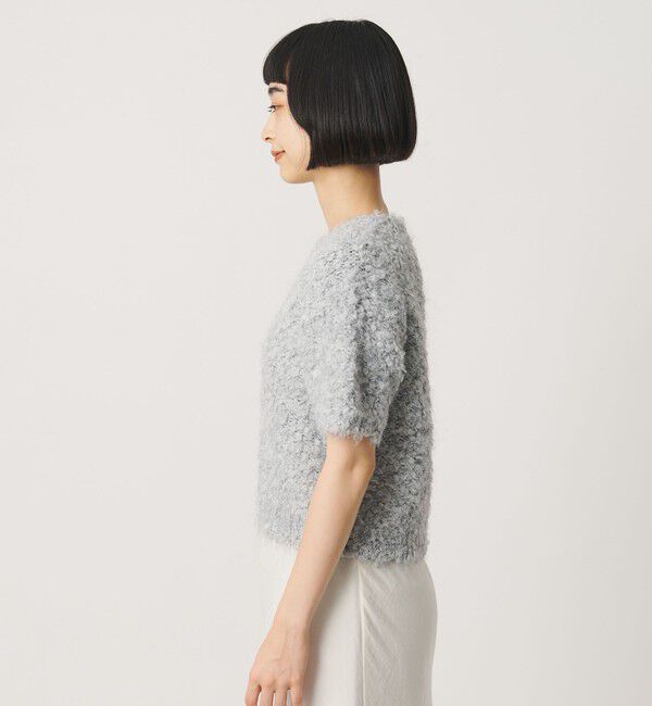 BEAUTY&YOUTH UNITED ARROWS「ループフェザーヤーン ハーフスリーブ ニットプルオーバー」|ニット・セーター|