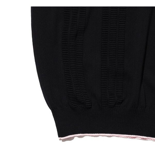 BEAMS PLUS「Knit Polo Raised Pattern Jacquard Line」|ポロシャツ|