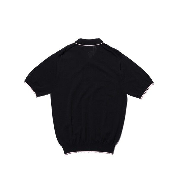 BEAMS PLUS「Knit Polo Raised Pattern Jacquard Line」|ポロシャツ|