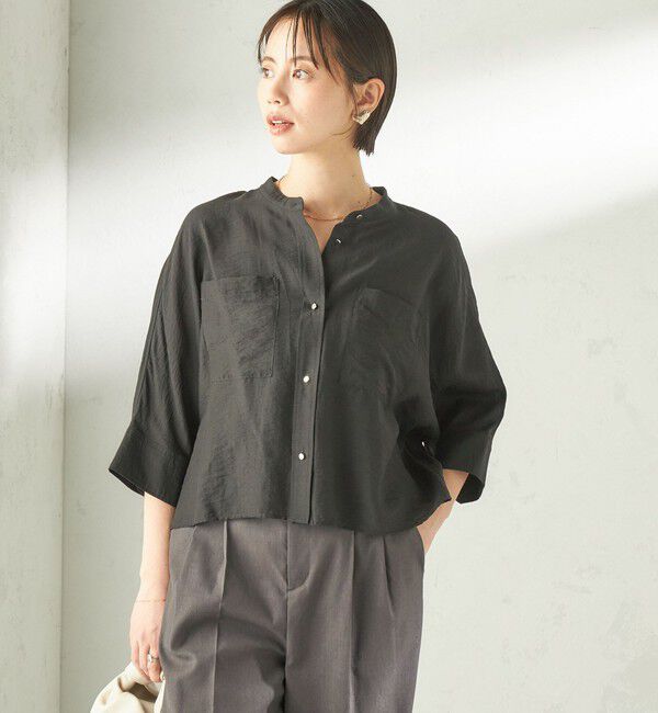 SHIPS for women「【実力派ベーシック】〈手洗い可能〉シルク混 シアー 羽織 シャツ」|シャツ・ブラウス|