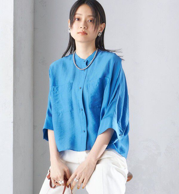 SHIPS for women「【実力派ベーシック】〈手洗い可能〉シルク混 シアー 羽織 シャツ」|シャツ・ブラウス|
