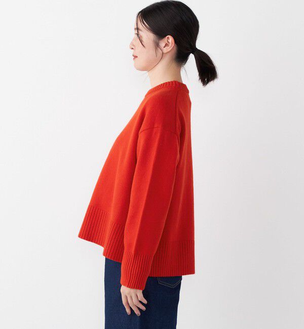 SHIPS Colors 「《新色予約》SHIPS Colors:〈手洗い可能〉フラッフィー クルーネック ニット◆」|ニット・セーター|