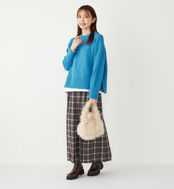 SHIPS Colors 「《新色予約》SHIPS Colors:〈手洗い可能〉フラッフィー クルーネック ニット◆」|ニット・セーター|