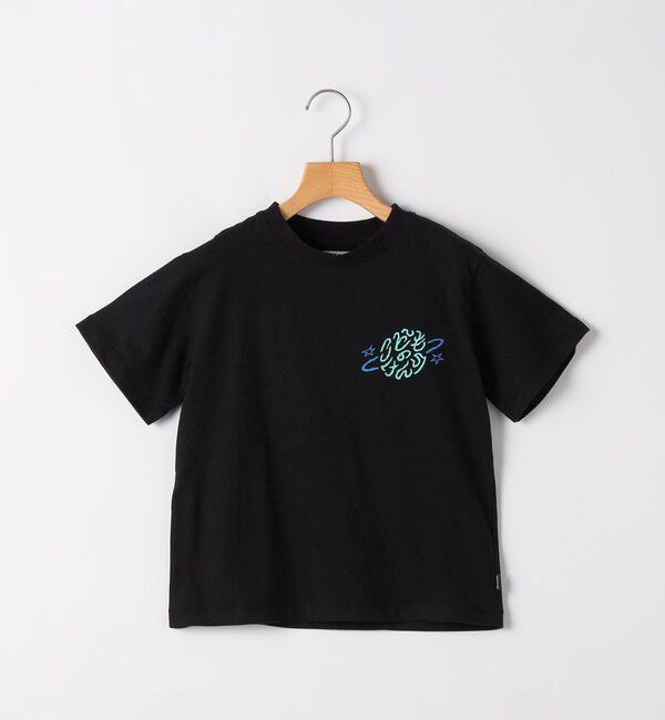 SHIPS KIDS「ARCH&LINE:125～145cm / オーガニックコットン プリント Tシャツ」|Tシャツ・カットソー|ブラック