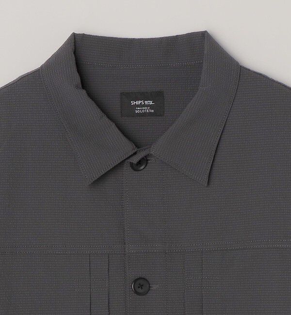 SHIPS any「SHIPS any:〈撥水/軽量/ストレッチ〉SOLOTEX(R) シアサッカー トラック ブルゾン 26SS(セットアップ対応)◇」|ブルゾン・スタジャン|