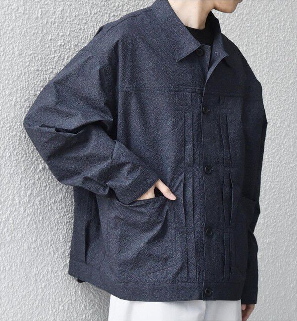 SHIPS any「SHIPS any:〈撥水/軽量/ストレッチ〉SOLOTEX(R) シアサッカー トラック ブルゾン 26SS(セットアップ対応)◇」|ブルゾン・スタジャン|