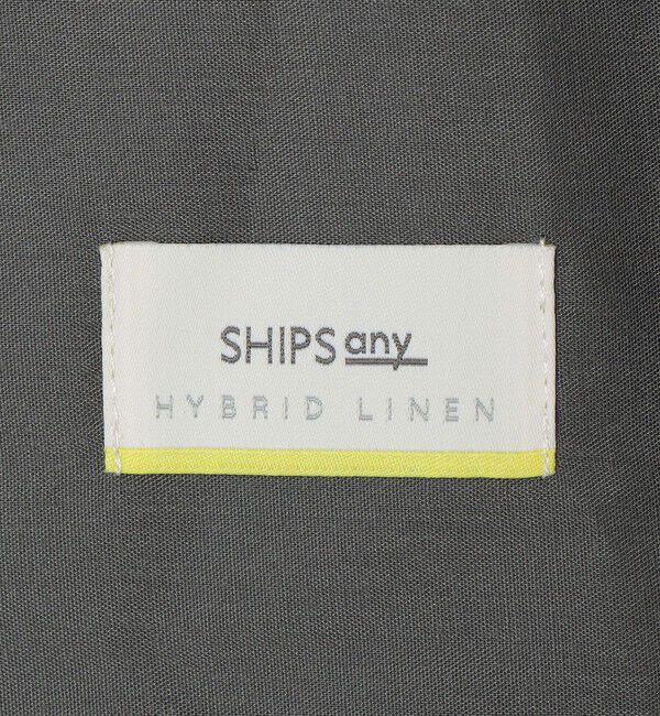 SHIPS any「SHIPS any:〈接触冷感・ストレッチ・遮熱等〉ハイブリッド リネン イージーパンツ (セットアップ対応)◇」|チノ|