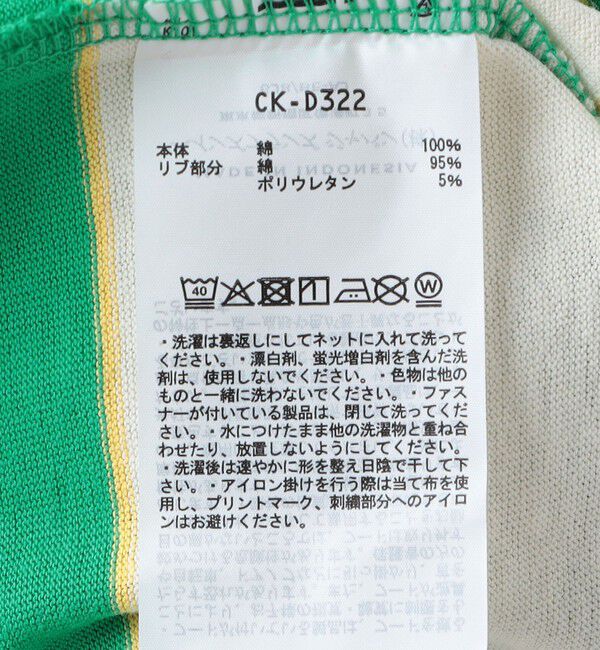 SHIPS any「Champion:〈洗濯機可能〉ワイド ボーダー ワンポイント 刺繍 Tシャツ<KIDS>」|Tシャツ・カットソー|
