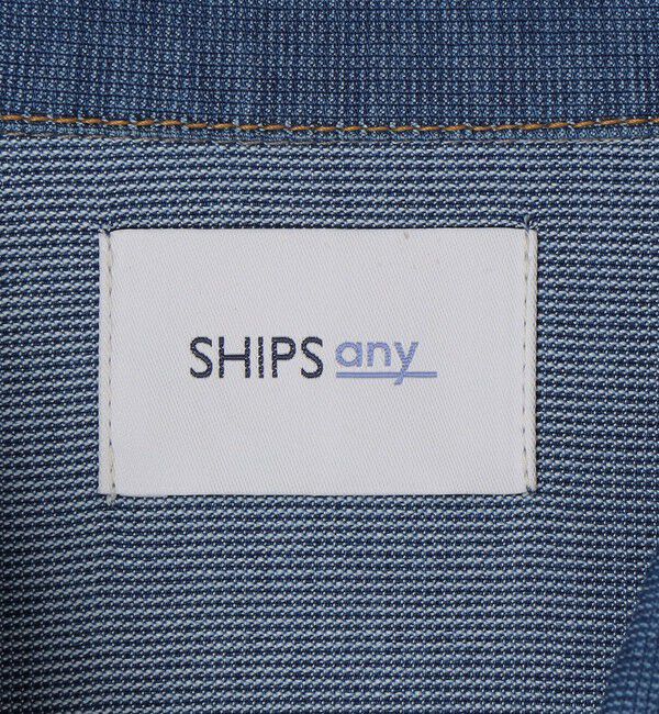 SHIPS any「SHIPS any: ライト メッシュ デニム リラックス ジャケット(セットアップ対応)◇」|ブルゾン・スタジャン|