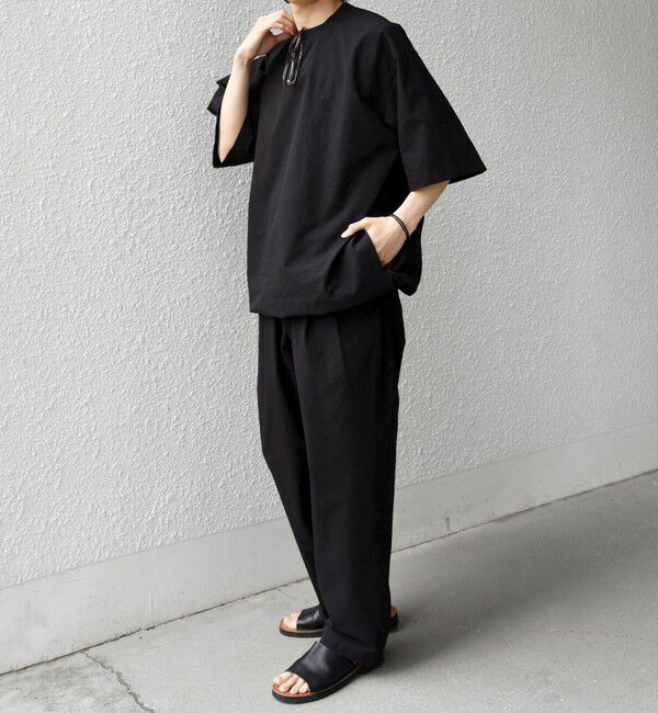 SHIPS any「SHIPS any:〈撥水/軽量/ストレッチ〉SOLOTEX(R)  シアサッカー スピンドル Tシャツ ◇」|Tシャツ・カットソー|