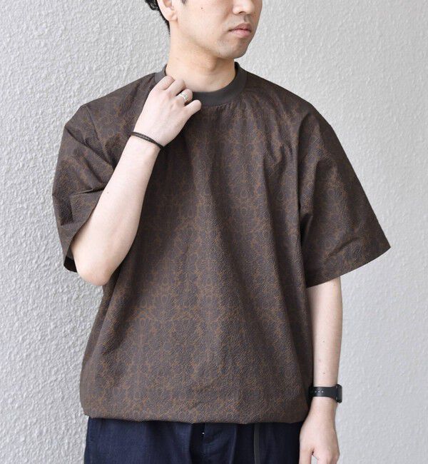 SHIPS any「SHIPS any:〈撥水/軽量/ストレッチ〉SOLOTEX(R)  シアサッカー スピンドル Tシャツ ◇」|Tシャツ・カットソー|キャメル