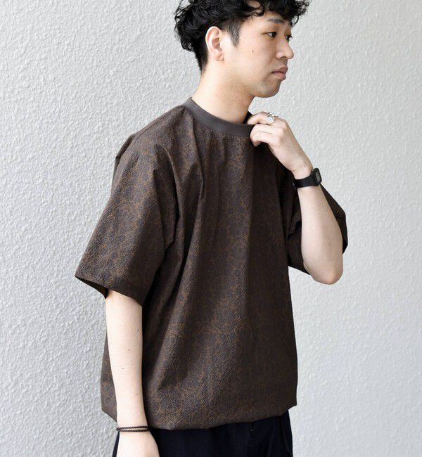 SHIPS any「SHIPS any:〈撥水/軽量/ストレッチ〉SOLOTEX(R)  シアサッカー スピンドル Tシャツ ◇」|Tシャツ・カットソー|