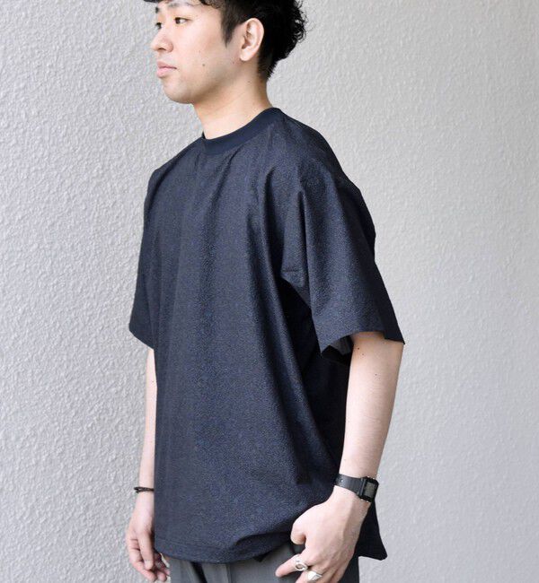 SHIPS any「SHIPS any:〈撥水/軽量/ストレッチ〉SOLOTEX(R)  シアサッカー スピンドル Tシャツ ◇」|Tシャツ・カットソー|