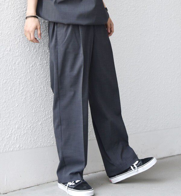 SHIPS any「SHIPS any: CALCULO(R) 2タック イージー パンツ(セットアップ対応)26SS◆」|その他|チャコールグレー