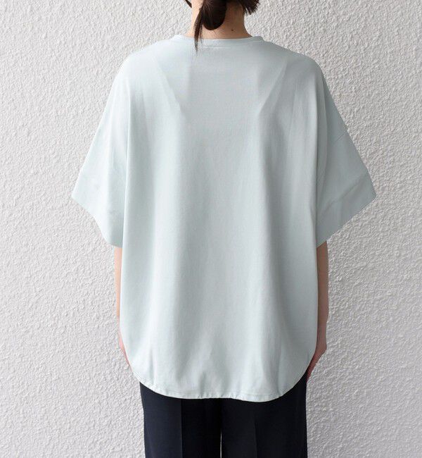 SHIPS Colors 「SHIPS Colors:〈手洗い可能〉スムース 2WAYスリーブ ニュアンス TEE◇」|Tシャツ・カットソー|