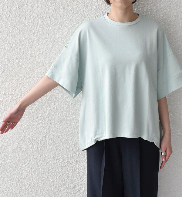 SHIPS Colors 「SHIPS Colors:〈手洗い可能〉スムース 2WAYスリーブ ニュアンス TEE◇」|Tシャツ・カットソー|