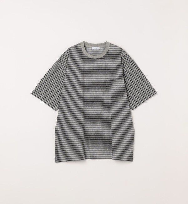 SHIPS any「SHIPS any:〈接触冷感〉マルチ ボーダー ポケット Tシャツ◇」|Tシャツ・カットソー|