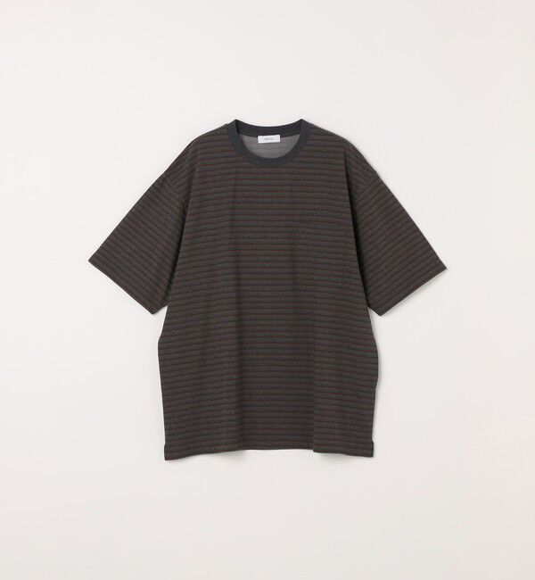 SHIPS any「SHIPS any:〈接触冷感〉マルチ ボーダー ポケット Tシャツ◇」|Tシャツ・カットソー|