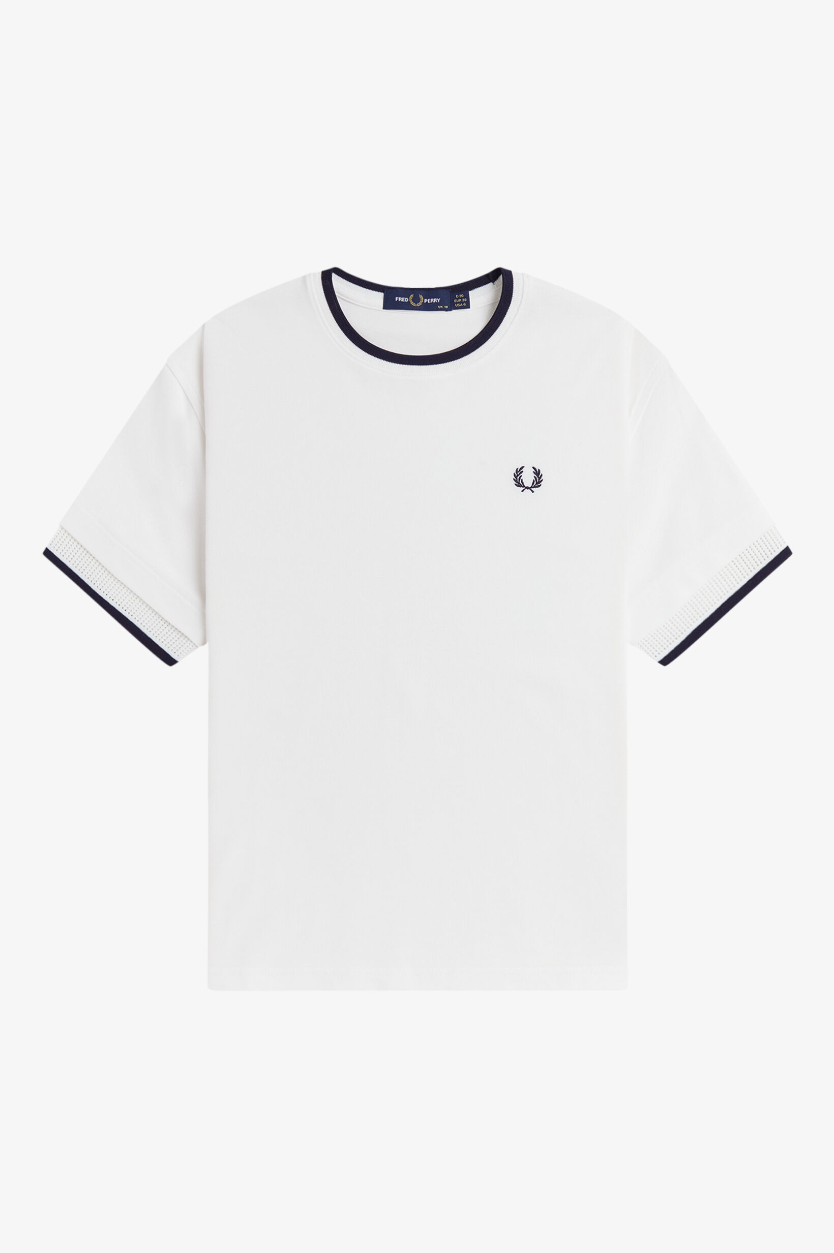 FRED PERRY 「Tipped Mesh Pique T-Shirt／ティップラインメッシュピケTシャツ」|Tシャツ・カットソー|