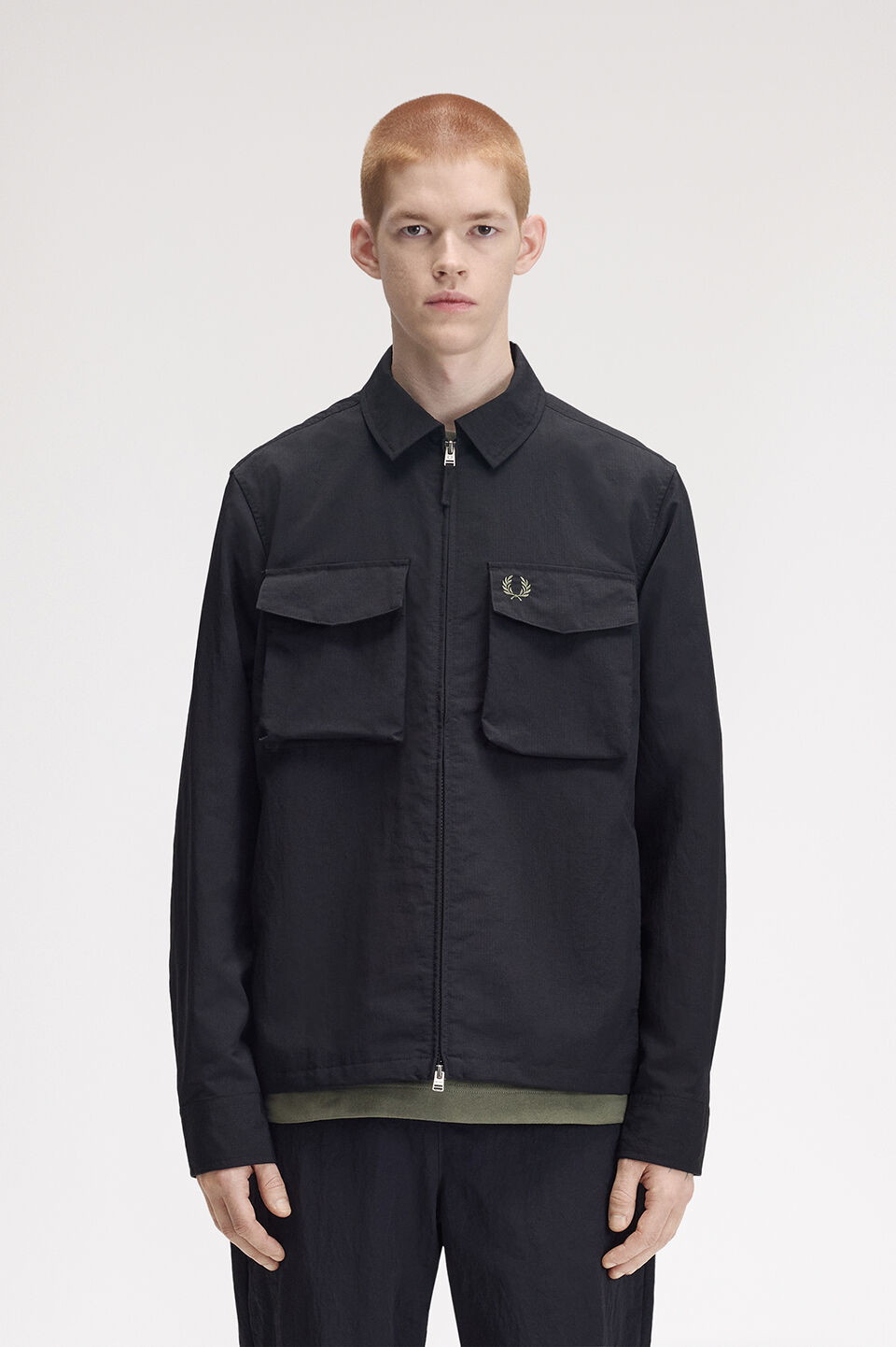 FRED PERRY 「FRED PERRY／Ripstop Pocket Overshirt／リップストップポケットオーバーシャツ」|ブルゾン・スタジャン|