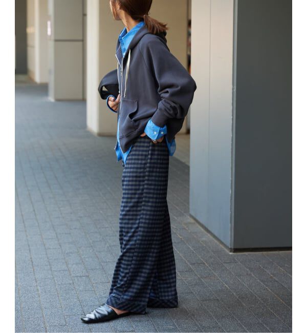 OUTDOOR PRODUCTS Usual Things「≪予約≫フラワー&ギンガム ネルパジャマパンツ」|スラックス|