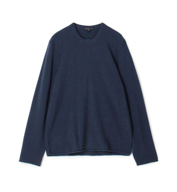 JAMES PERSE「リサイクルカシミヤグラフィック クルーネックプルオーバー MRBC3426GM」|ニット・セーター|68 ネイビー系