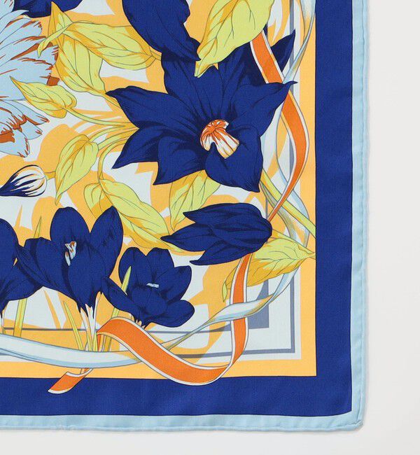 TOMORROWLAND GOODS「manipuri FLOWER シルクスカーフ」|バンダナ・スカーフ|