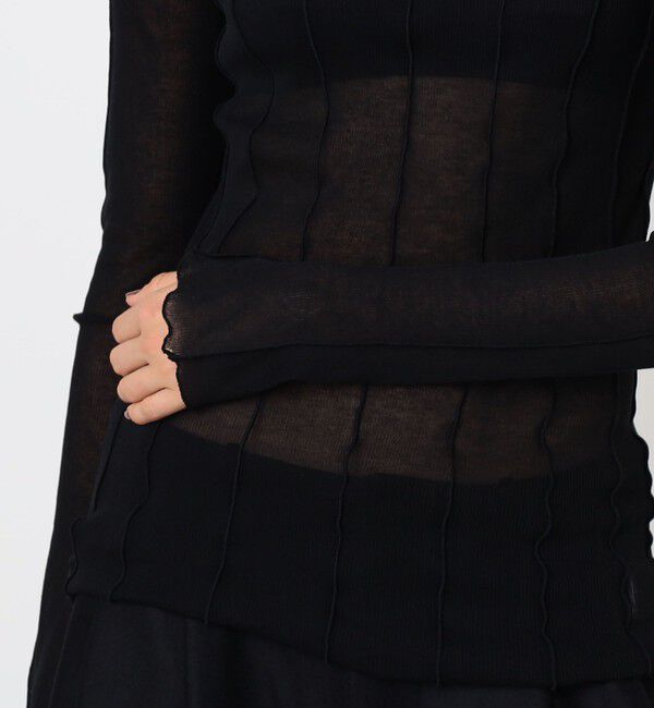 TOMORROWLAND GOODS「HAKUJI Sheer rib BN PO ボトルネック プルオーバー」|Tシャツ・カットソー|