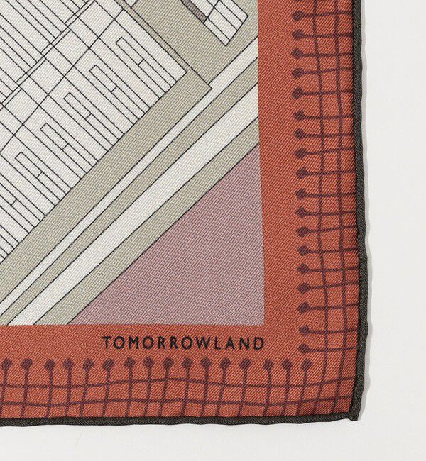 TOMORROWLAND GOODS「ATELIER TOMORROW LONDON CITY シルクスカーフ」|バンダナ・スカーフ|