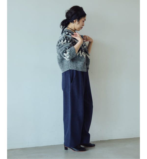 IENA LA BOUCLE「《予約》IENA LA BOUCLE ノルディックハンドニットカーディガン」|ニット・セーター|