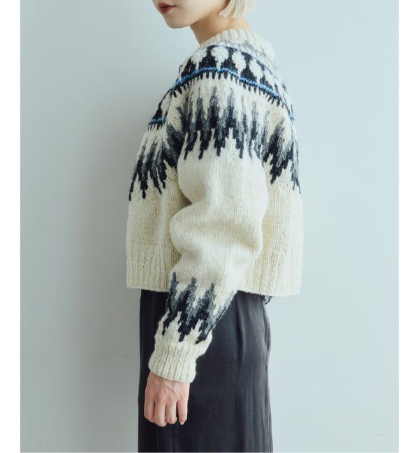 IENA LA BOUCLE「《予約》IENA LA BOUCLE ノルディックハンドニットカーディガン」|ニット・セーター|