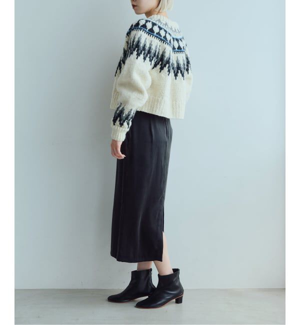 IENA LA BOUCLE「《予約》IENA LA BOUCLE ノルディックハンドニットカーディガン」|ニット・セーター|