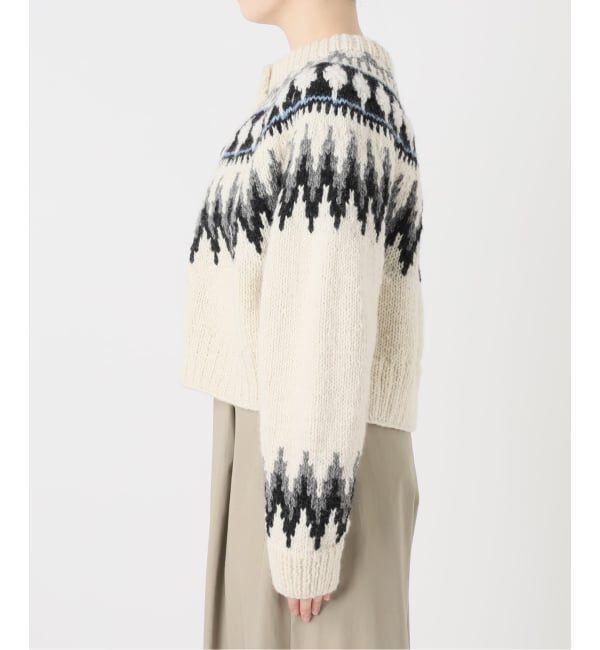 IENA LA BOUCLE「《予約》IENA LA BOUCLE ノルディックハンドニットカーディガン」|ニット・セーター|
