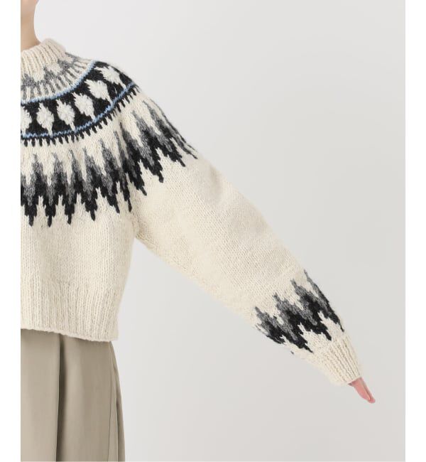 IENA LA BOUCLE「《予約》IENA LA BOUCLE ノルディックハンドニットカーディガン」|ニット・セーター|