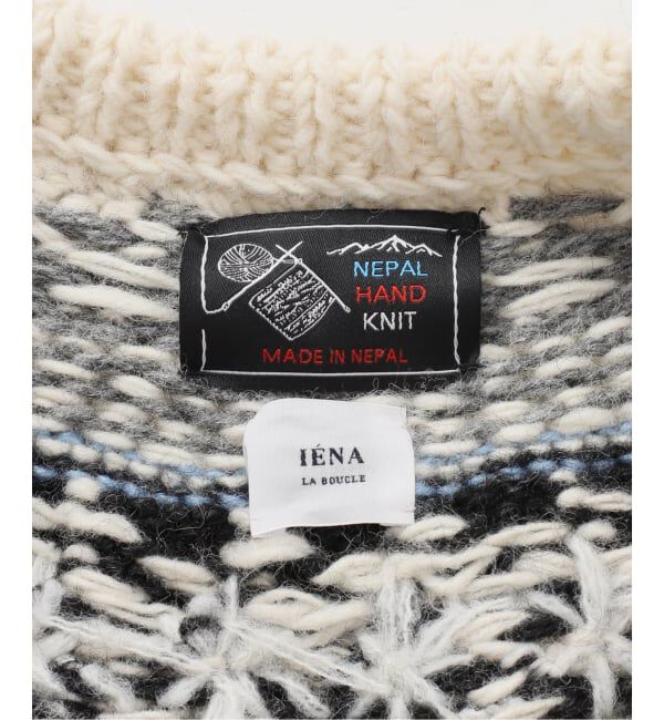 IENA LA BOUCLE「《予約》IENA LA BOUCLE ノルディックハンドニットカーディガン」|ニット・セーター|