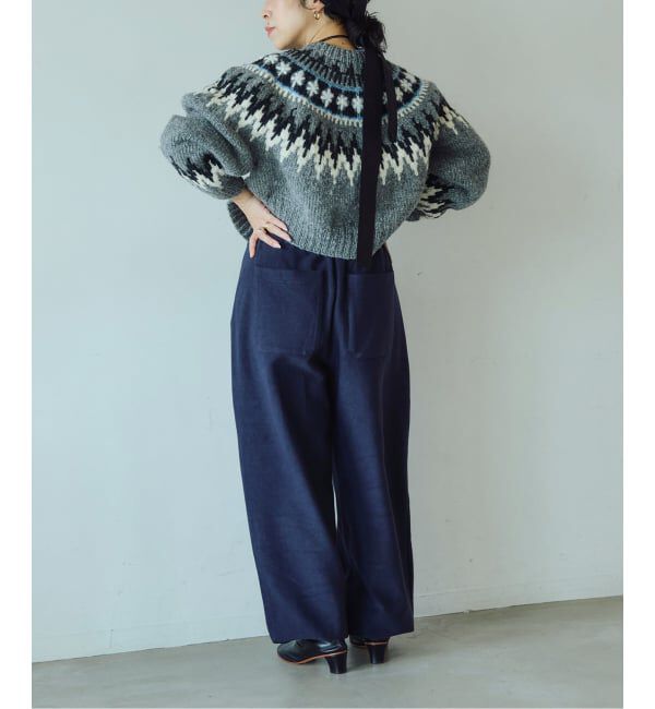 IENA LA BOUCLE「《予約》IENA LA BOUCLE ノルディックハンドニットカーディガン」|ニット・セーター|