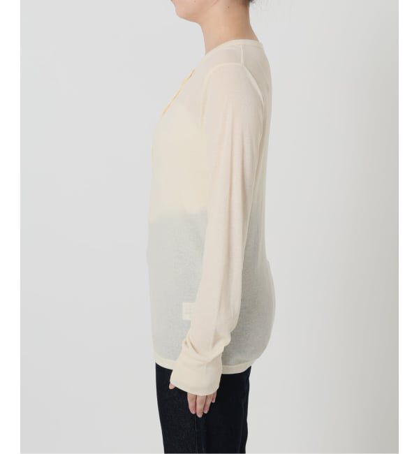 SLOBE IENA「《2枚セット/予約》ヘンリーネック&times;クルーネック ロンTEEセット」|Tシャツ・カットソー|