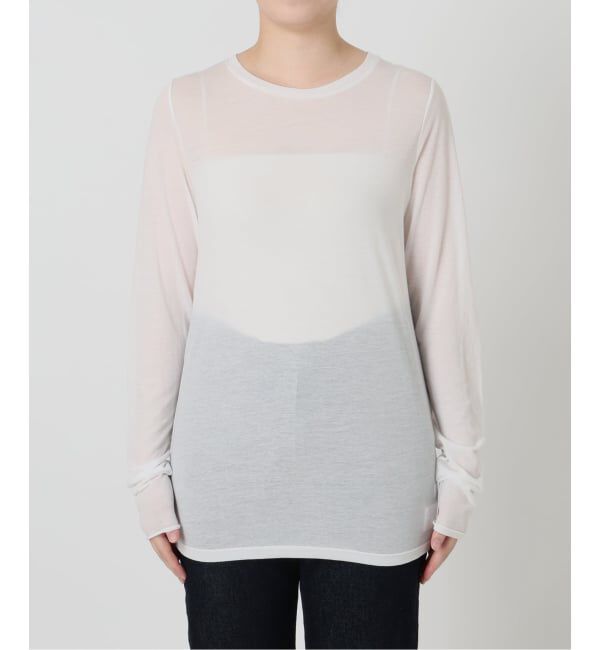 SLOBE IENA「《2枚セット/予約》ヘンリーネック&times;クルーネック ロンTEEセット」|Tシャツ・カットソー|