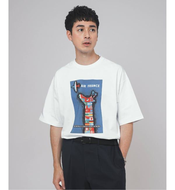 EDIFICE「《追加》SAVIGNAC (サヴィニャック) 別注 French Company プリント Tシャツ」|Tシャツ・カットソー|