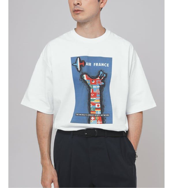 EDIFICE「《追加》SAVIGNAC (サヴィニャック) 別注 French Company プリント Tシャツ」|Tシャツ・カットソー|